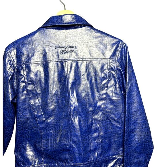Y2K Blue Jacket - Johnny Blaze Flame women - Picture 5 of 6